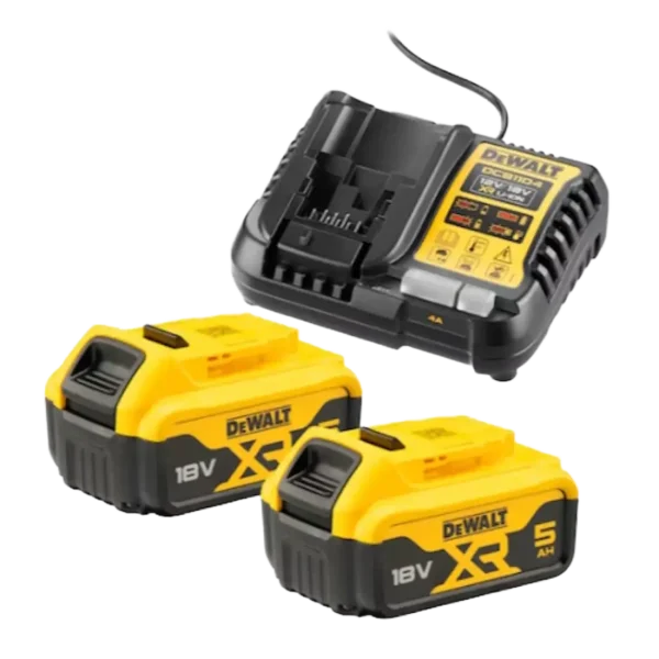 DeWalt DCB1104P2 QW set 2x 18V XR 5.0Ah baterije punjac.webp