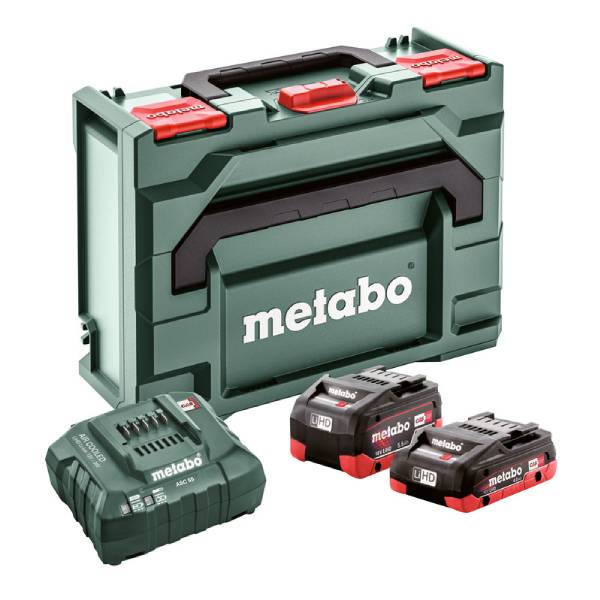 Metabo 18V Basic Set LiHD 1x4.0 1x5.5Ah punjac ASC 55.jpg