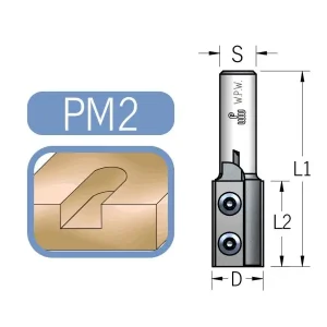 Ravno glodalo sa izmenjivim plocicama dvopero precnik 18mm duzina reznog dela 50mm prihvat 12mm WPW PM28182.webp